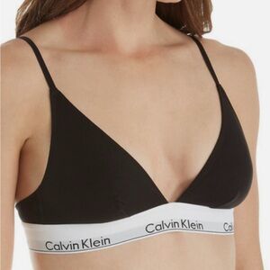 Calvin Klein Black triangle bra
